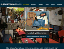 Tablet Screenshot of klabautermann-amrum.de